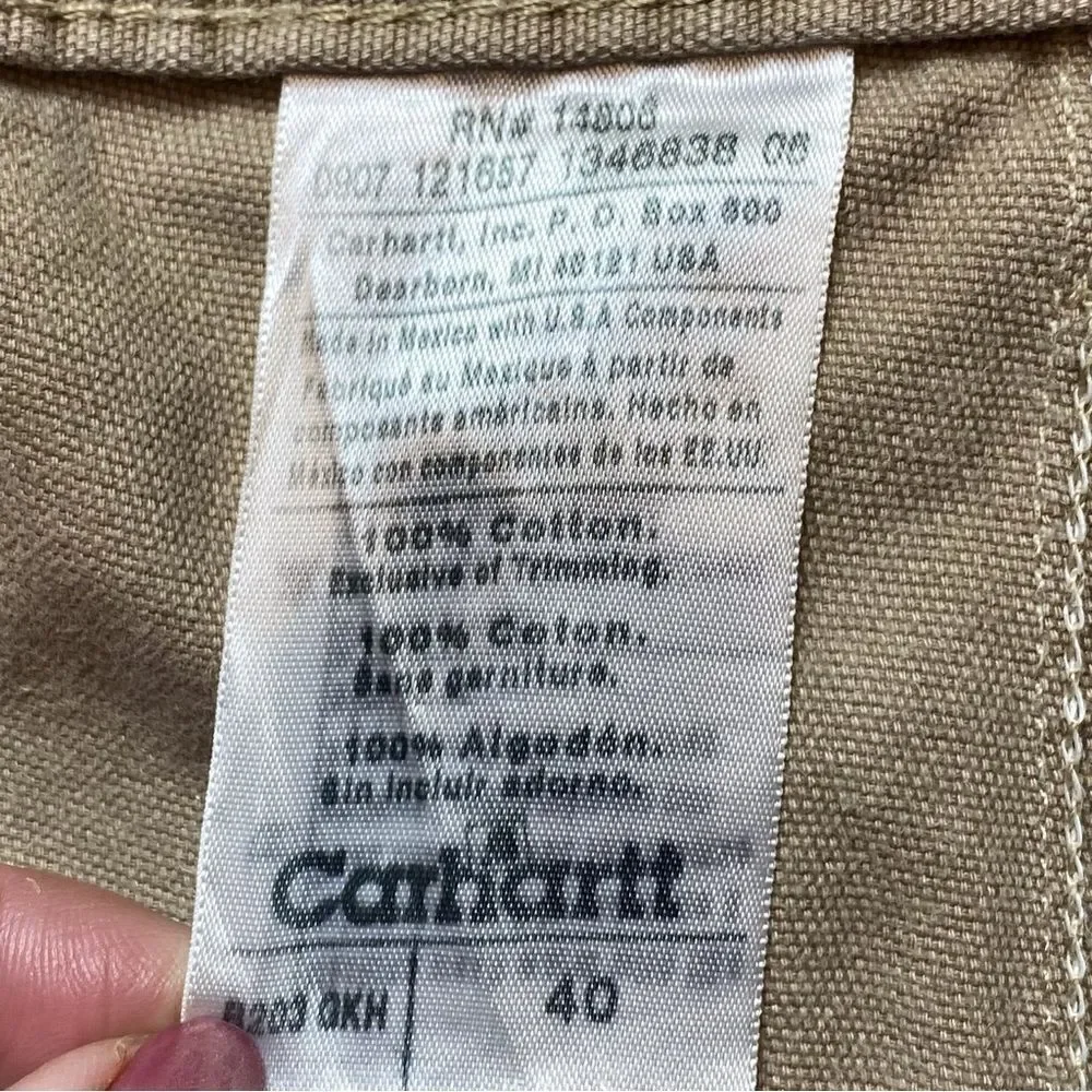 Carhartt Tan Work Shorts Size 40